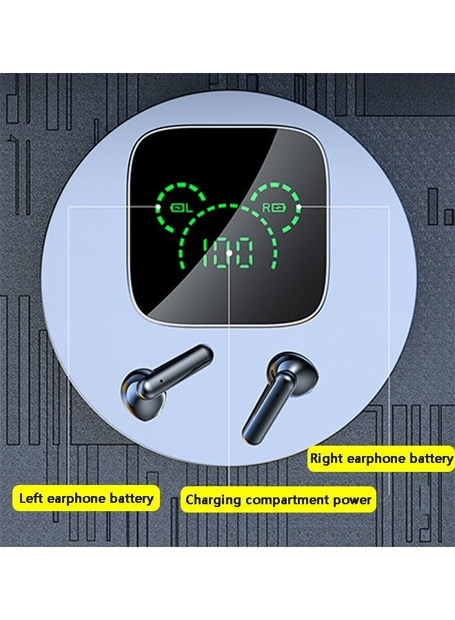 Bukela Wireless Bluetooth Earphones,Active Noise Cancelling Earbuds,LED Charging Case K60 Bluetooth 5.3 Bass Boost True Wireless Earbud Headphones with Built-in Mic for iPhone,Android,Windows,iOS - Image 3